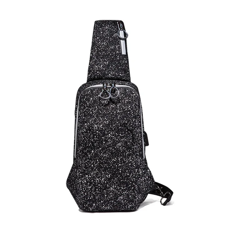 2020 Fashionable customized color waterproof nylon Leather shoulder bag for men mini sungle Crossbody Messenger Sling Bag man