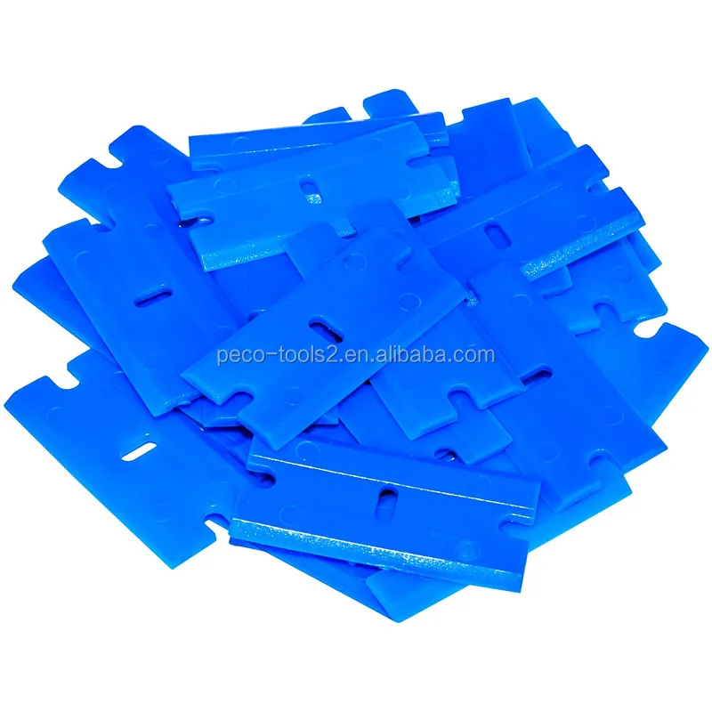 Plastic scraper blades for removing decals / stickers / adhesive labels