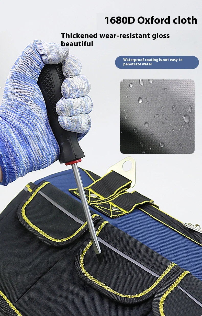 Atacado Multi Funcional Engrossado Eletricista Carpenter Ferramenta Saco Bolsa Resistente ao Desgaste Heavy Duty Mochila OEM Customizável