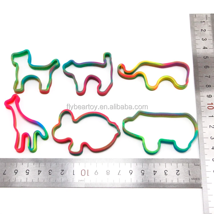 Wholesale Animal Shaped Bracelet Hair Silicone Rubber Band Canimal
