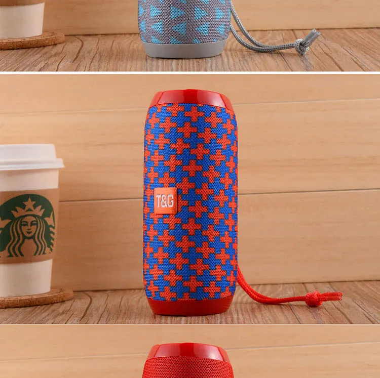 Portable Wireless BT speaker water resist speaker box TF card player USB drive player FM radio TG117 - ANKUX.COM