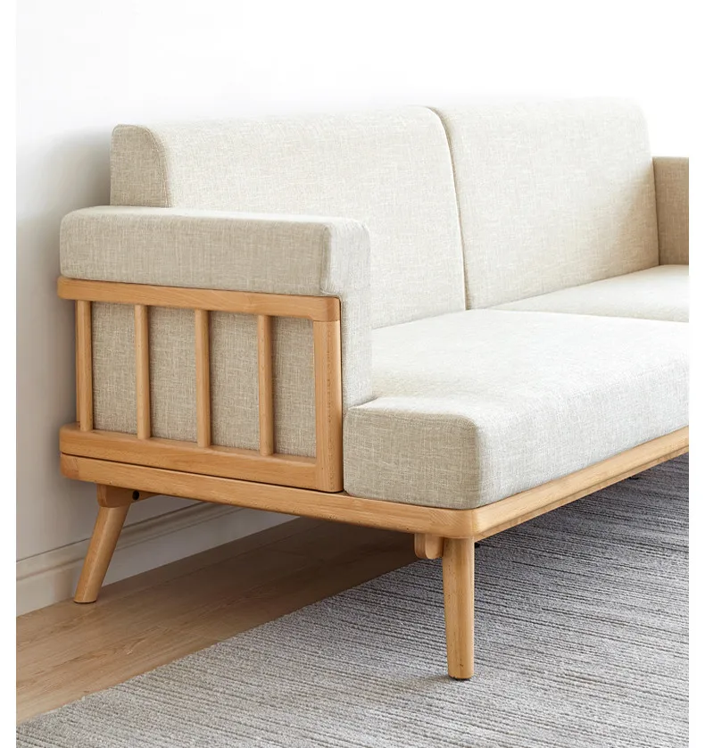 dreamhause北欧山毛榉木沙发现代简约公寓布艺沙发可拆洗沙发冬季和