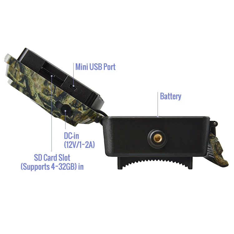 Wireless Outdoor Security Camera Sd Card Sim Card With Gprs / 4g / Wifi