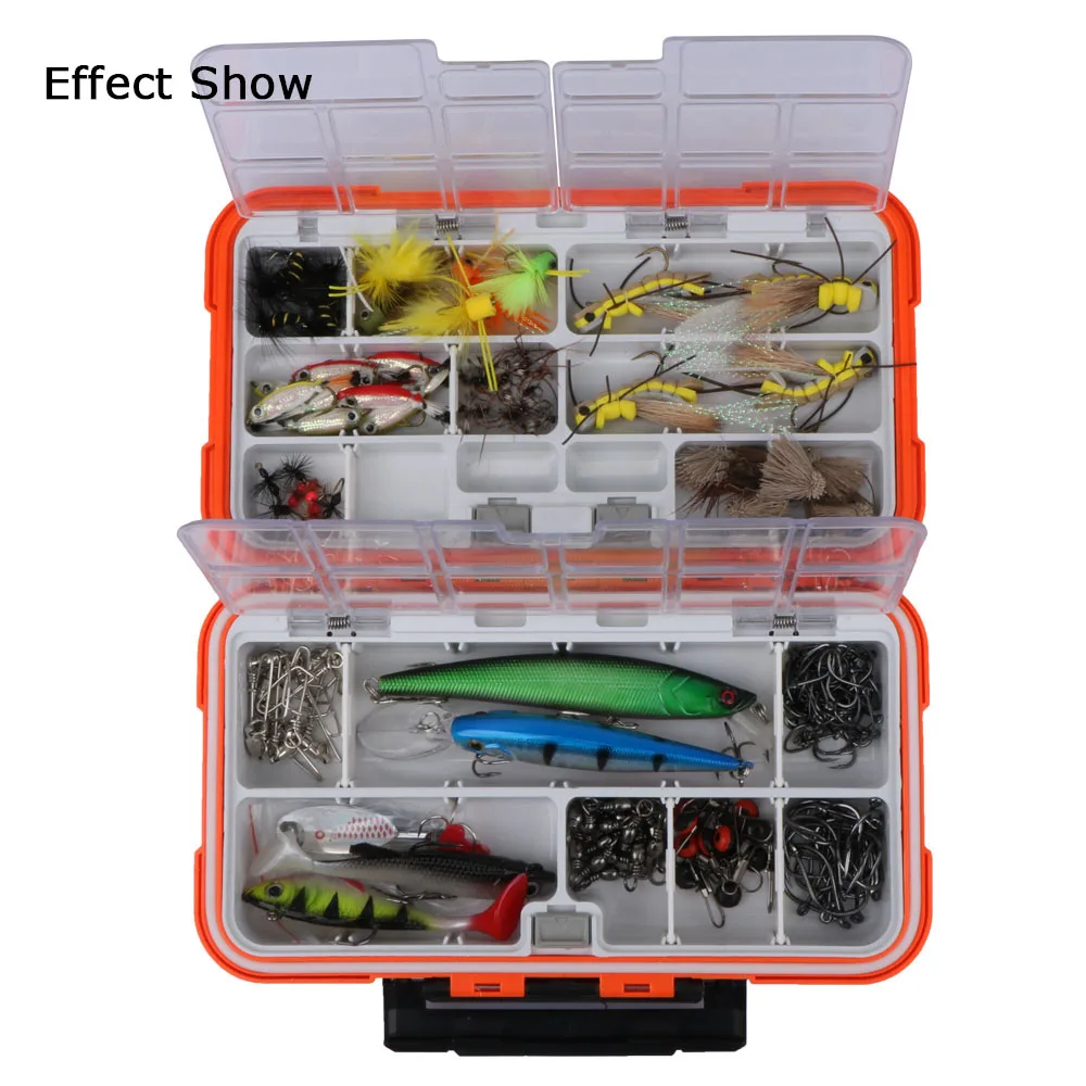 12 Compartments Fishing Tackle Box Bait Lure Hook Storage Case Fish Accessories 