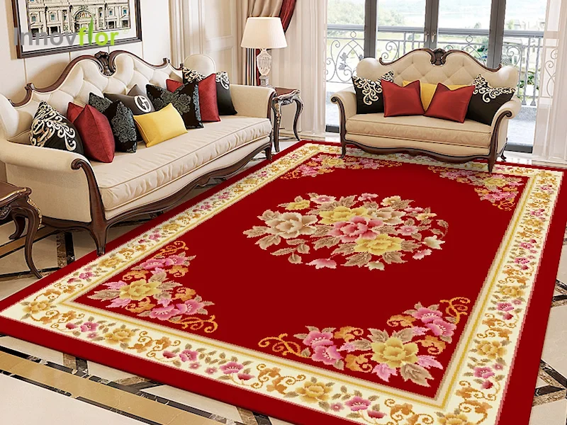 Natural Grand Tapis Oriental De Salon Pour Home Hotel Living Room Hand ...