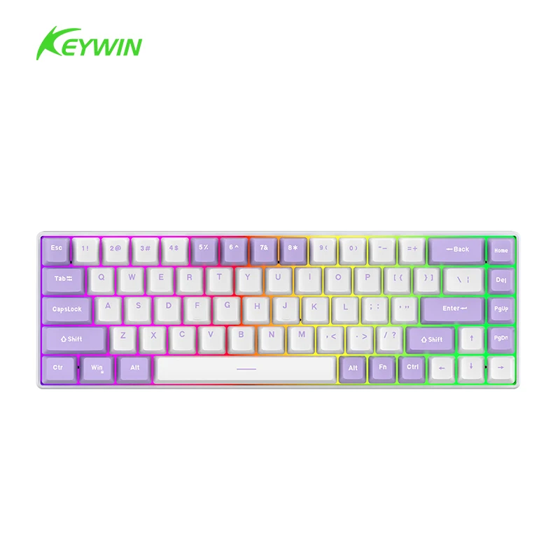 Keywin ZK68 65% Mini Mechanical RGB Gaming Keyboard
