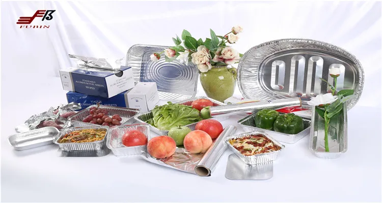 Thickened Lunch Aluminum Foil Trays Barbecue Baking Box