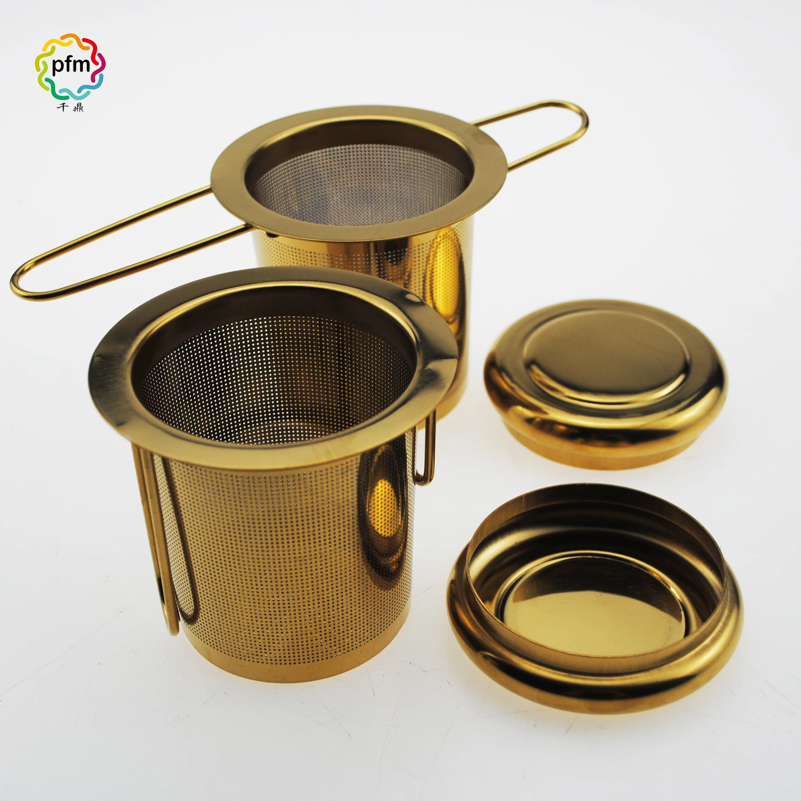 Silver And Gold Color 304 Stainless Steel Mesh Tea Strainer Buy Tea