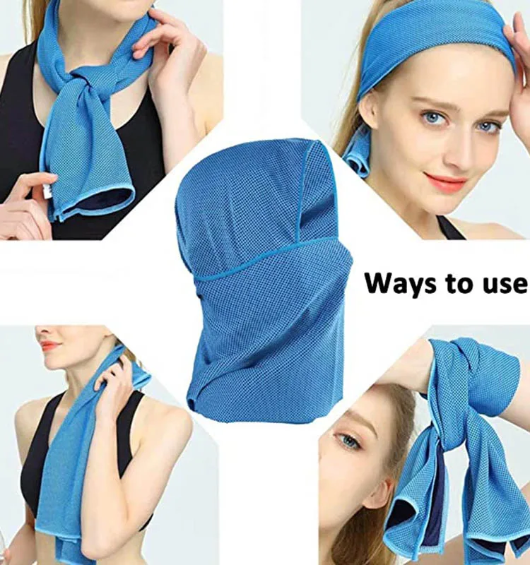 超柔软,超强吸水,速干超细纤维瞬间冷却毛巾-保持冷静,新的和有效的几