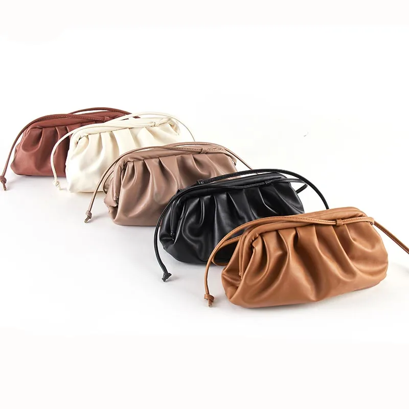 
Cloud bag Soft PU Leather Dumpling Bag Handbag Messenger Bag 