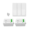 wireless passive light switch touch panel rotary switch wireless remote control relay switch with receiver