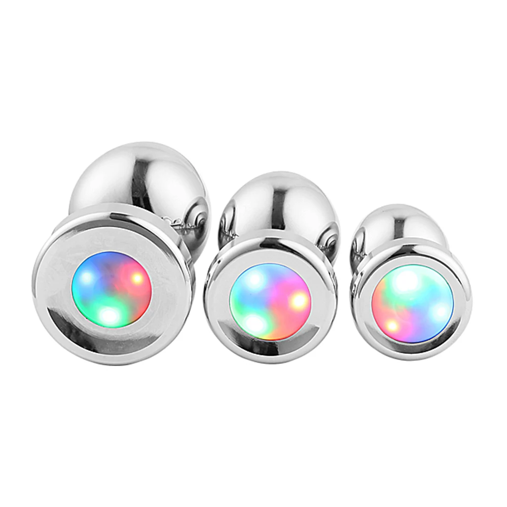 Metal Anal Butt Plug With Colorful Light Sex Toys Erotic Products For Women  Men Couple - Buy Aluminum Vagina Anal Butt Plug Light Underwear Sex Toys,  crystal Led Metal Vagina Plug Anal Butt Plug For ...