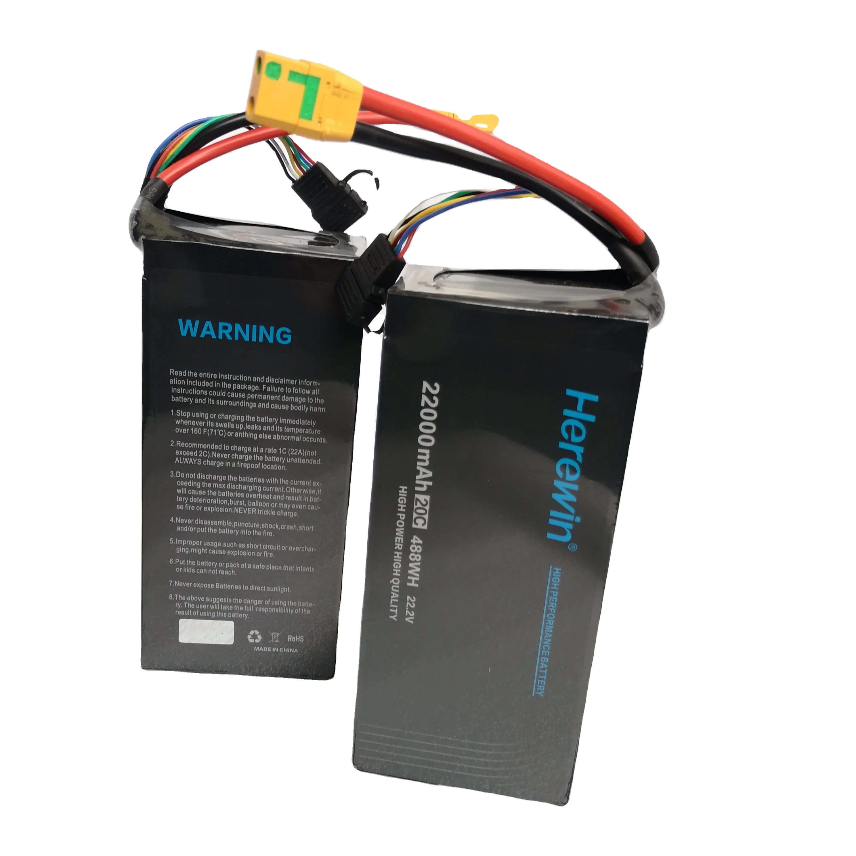 Herewin 16000mah 44.4v 20c Battery For Drone Agricultural Gens 22000mah