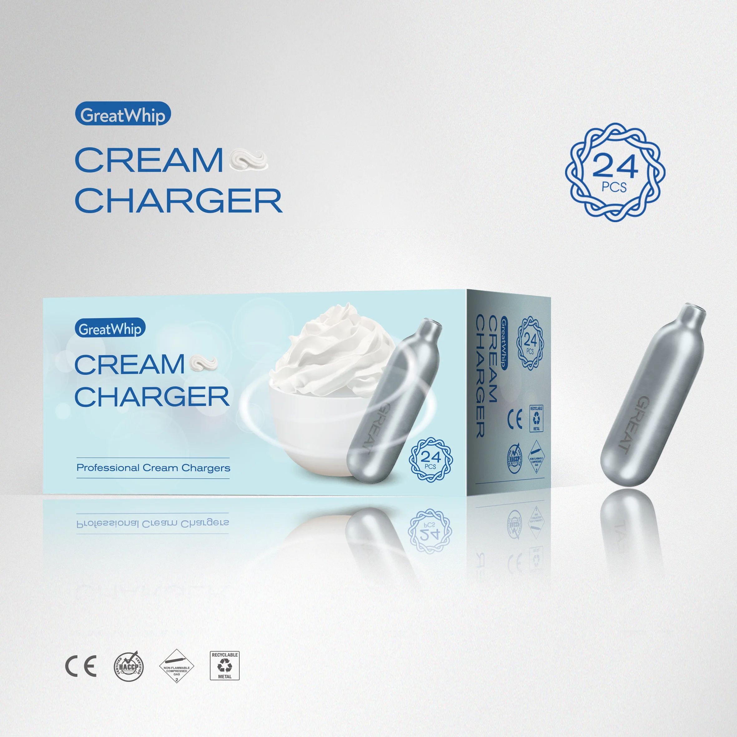 
Cream Chargers n2o Cartridge 
