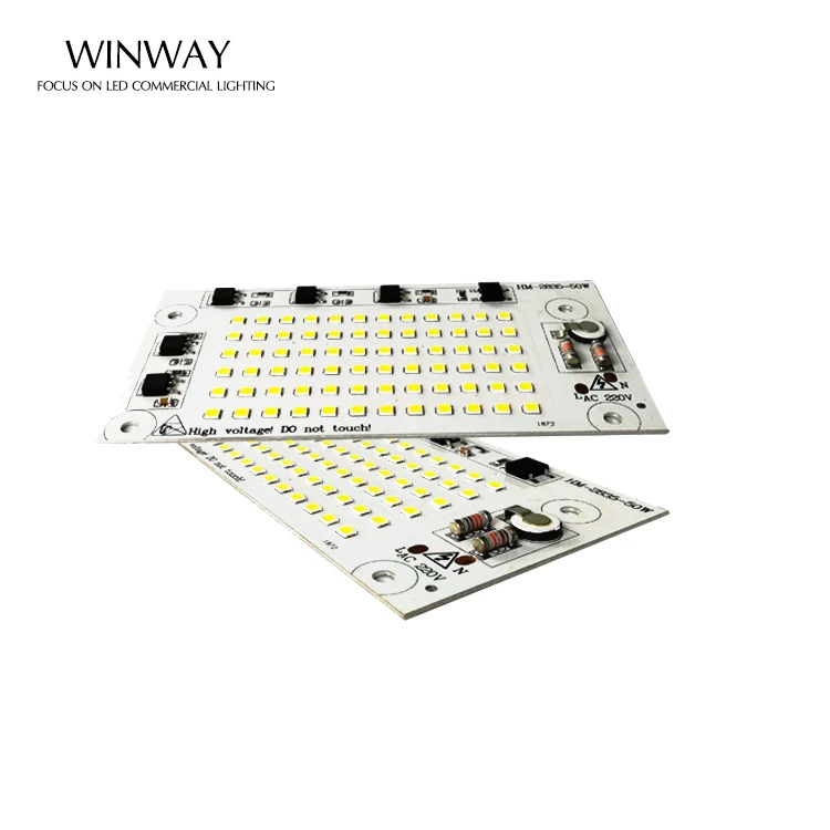 high lumens popular light price 90lm/w 50w smd 2835 pcb Led Driverless Module for floodlight 50w