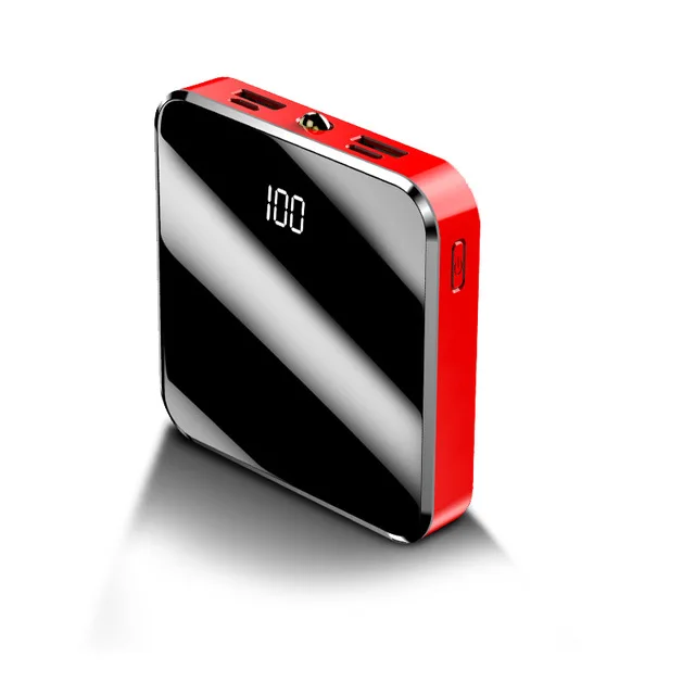 2020 Portable Fast Charging mobile Phone Powerbank Gift Pocket Digital dising light 10000mah 20000mah mini power bank for iphone - ANKUX.COM
