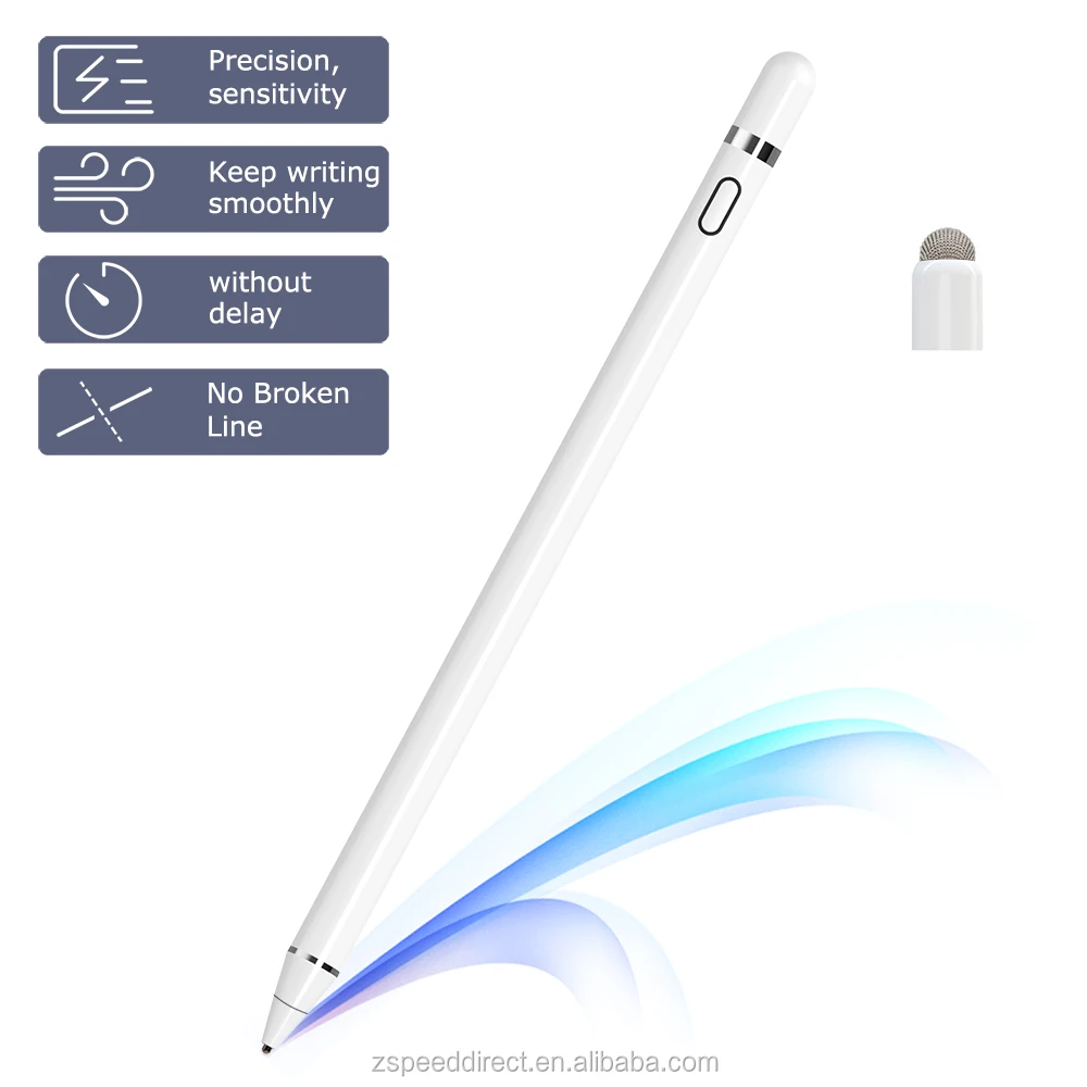 New Pencil One Universal Stylus Pen Ios Android Aluminium Pen Tip Two In  One All Touch Devices Tablets Stylus - Buy Universal Stylus Pen,Two In One  