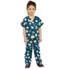 100% cotton Kid's Unisex Peanuts Print Scrub Set