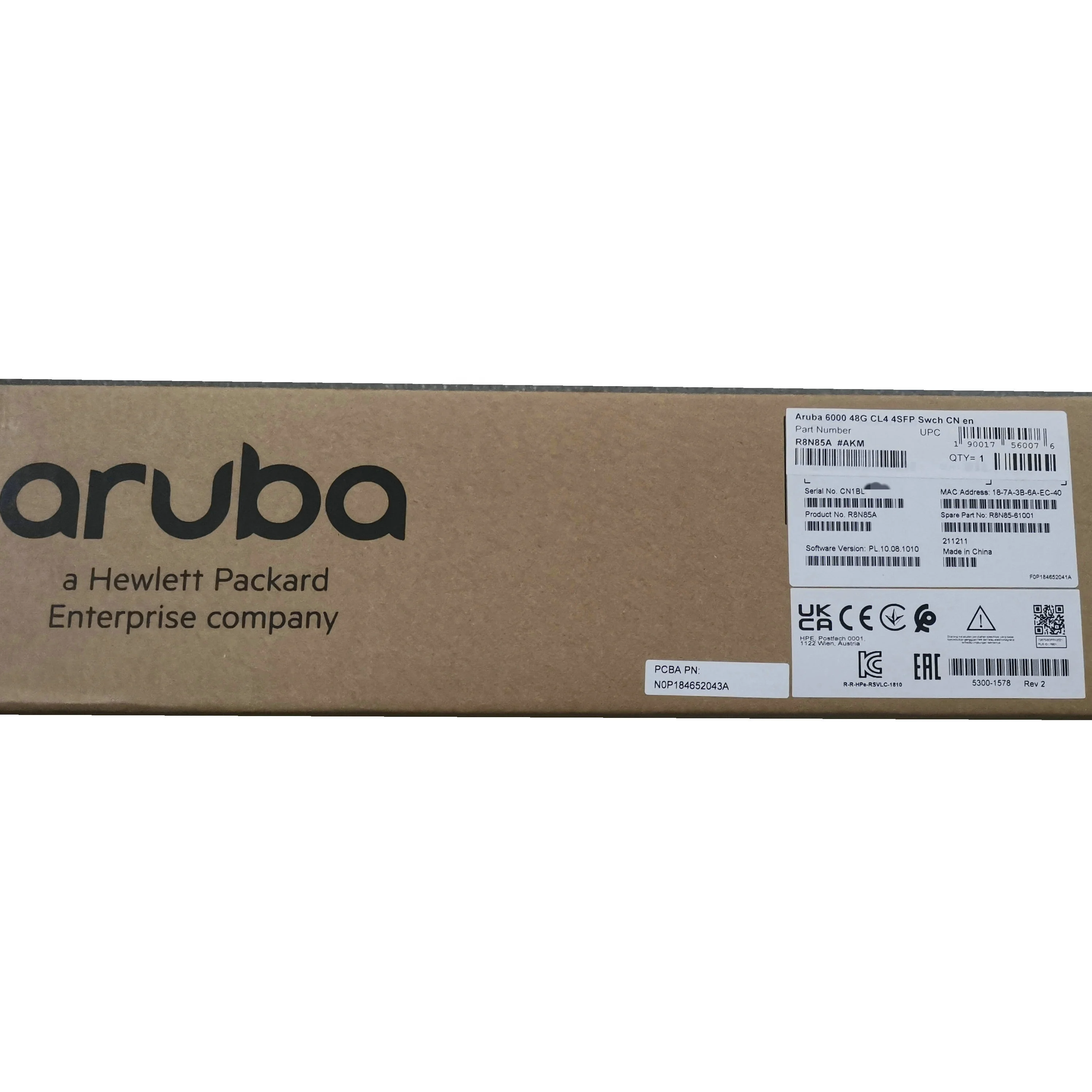 Hot Sell Original Aruba 6000 48g Class4 Poe 4sfp 370w Switch R8n85a ...