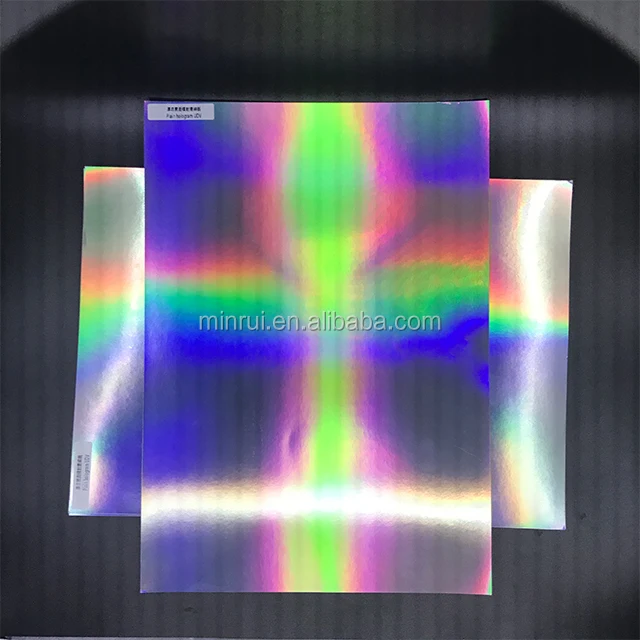 Promotion Minrui Plain Hologram Destructible Radium Paper Sheet
