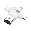 Hot sale 4 in1 Micro USB 2.0 SD TF Smart USB Card Reader for Mobile Smart Phone