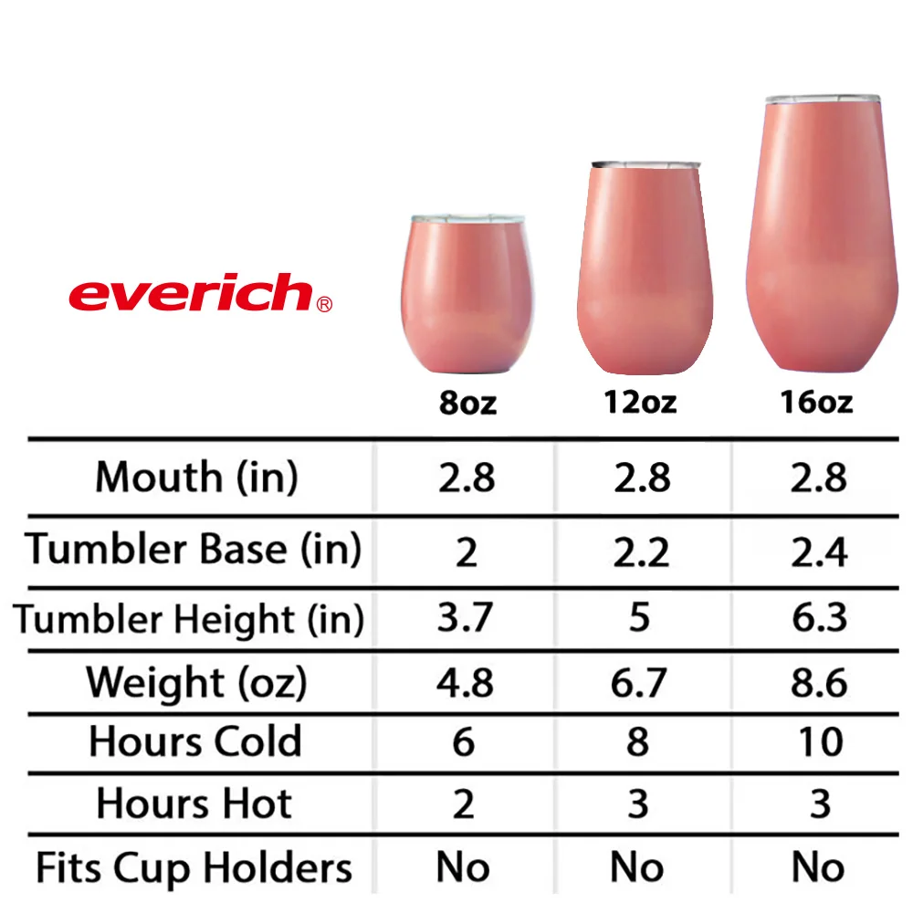 12oz Sublimation Insulated Stainless Steel Wine Glass Tumbler Custom With Lid Buy Wine Tumbler