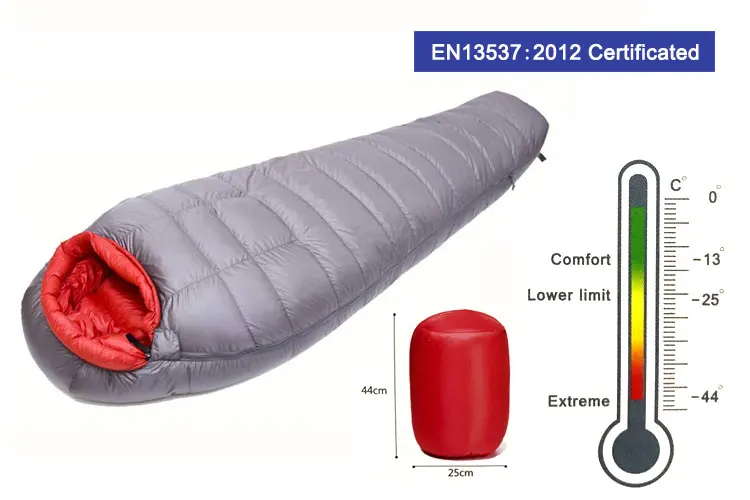 Extreme Cold Mountaineering Down Sleeping Bag Lightweight Water