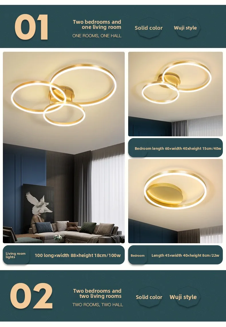 product modern nordic minimalist led ceiling light for home living room and master bedroom simple elegant circle design-13