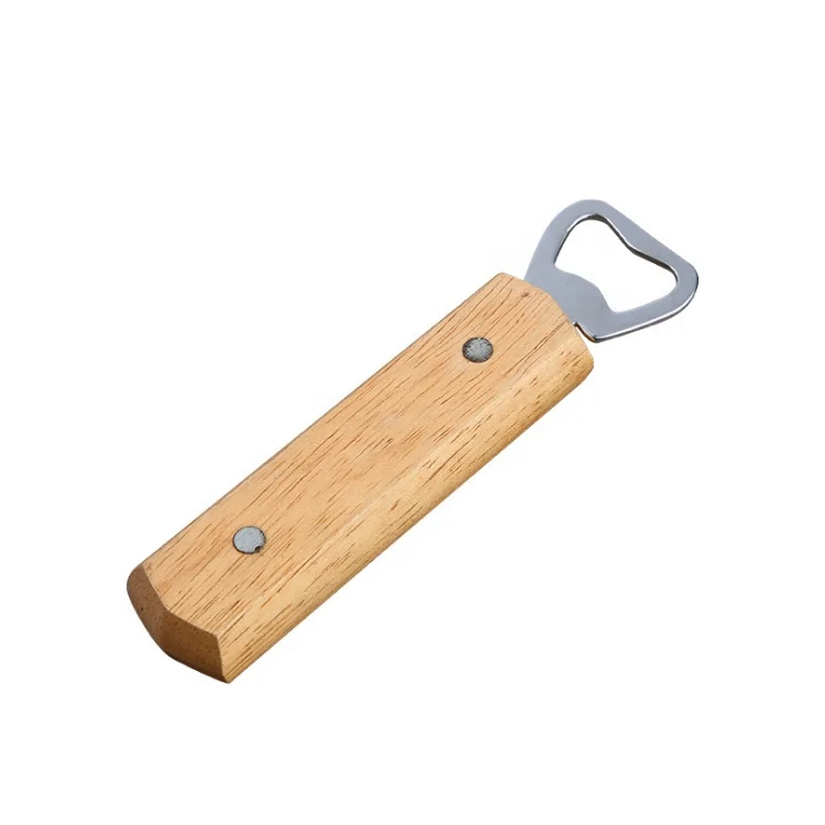 Factory custom beer wooden bottle opener