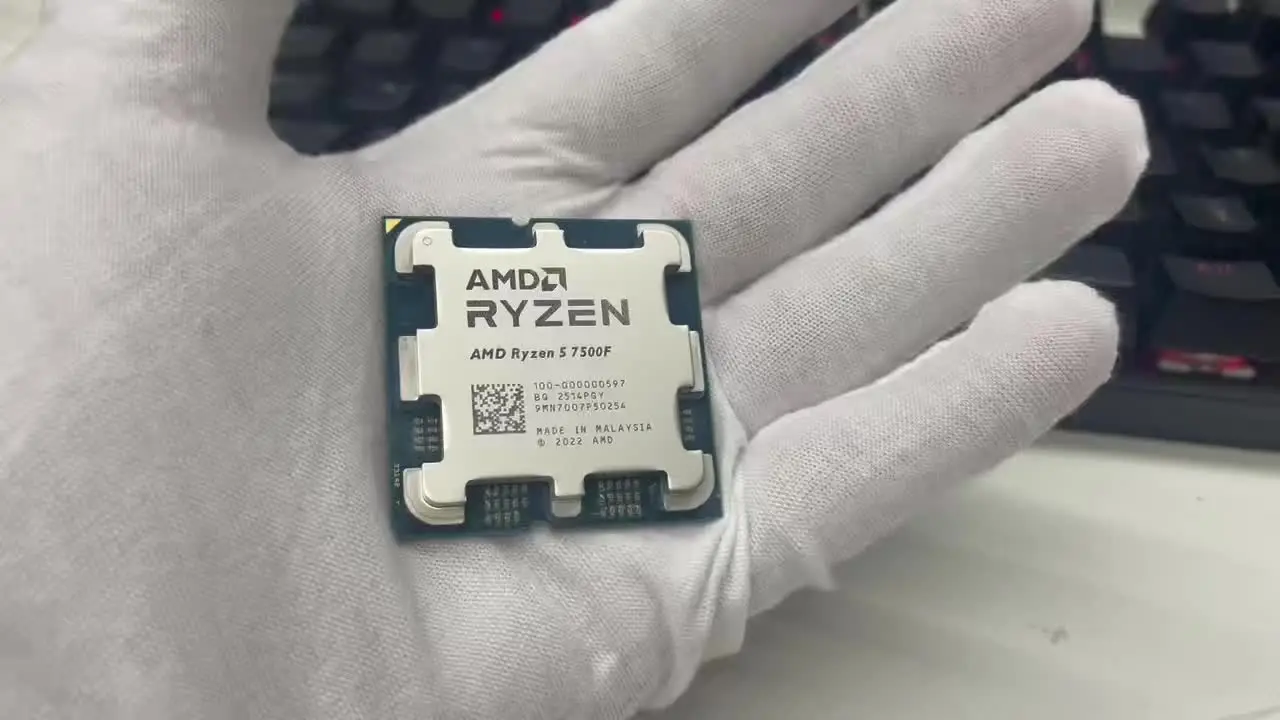 New AMD Ryzen 5 7500F AM5 CPU Processor, 3.7 GHz, 6-Core, 12