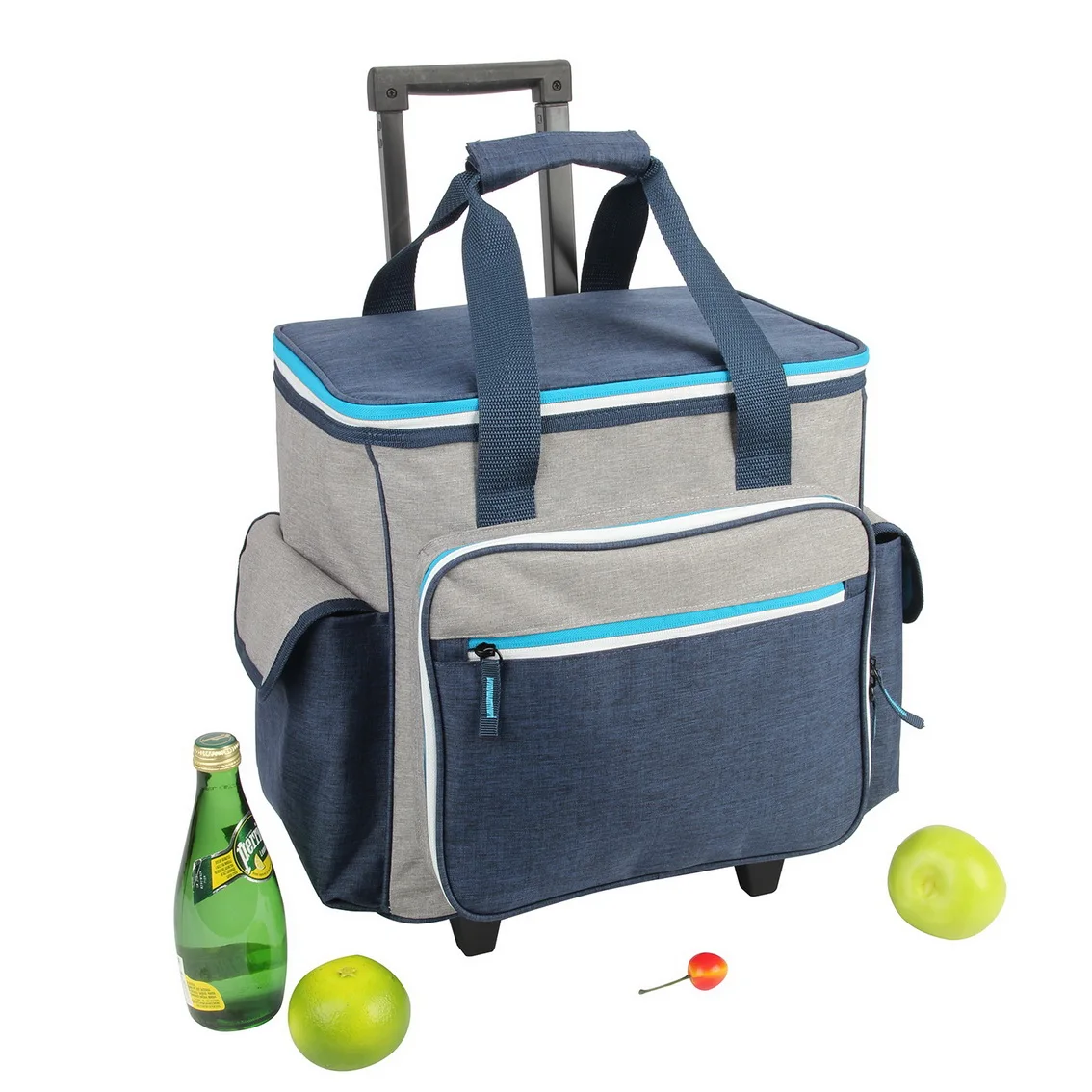 Debco cb2315 cooler bag on wheels navy black with black highlights