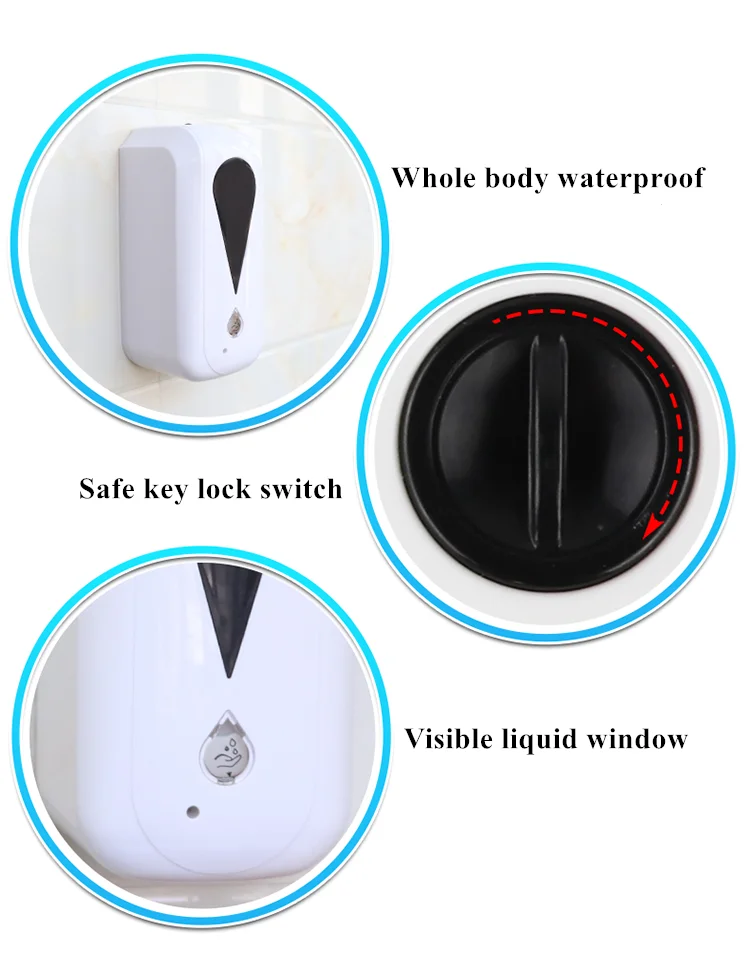 China manufacturer automatic electric wall mounted dispenser hospital hand sanitizer soap dispenser