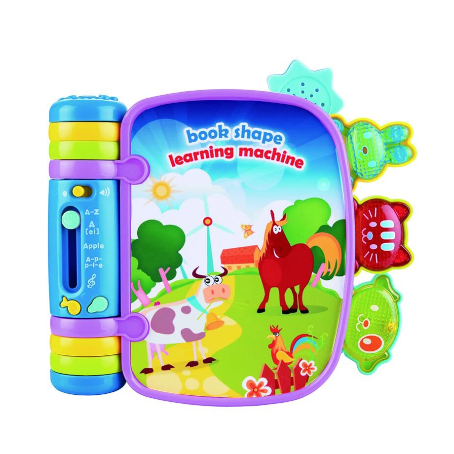 Musical Flip Kids Books Toy Early Learning Educational Ebook With Light