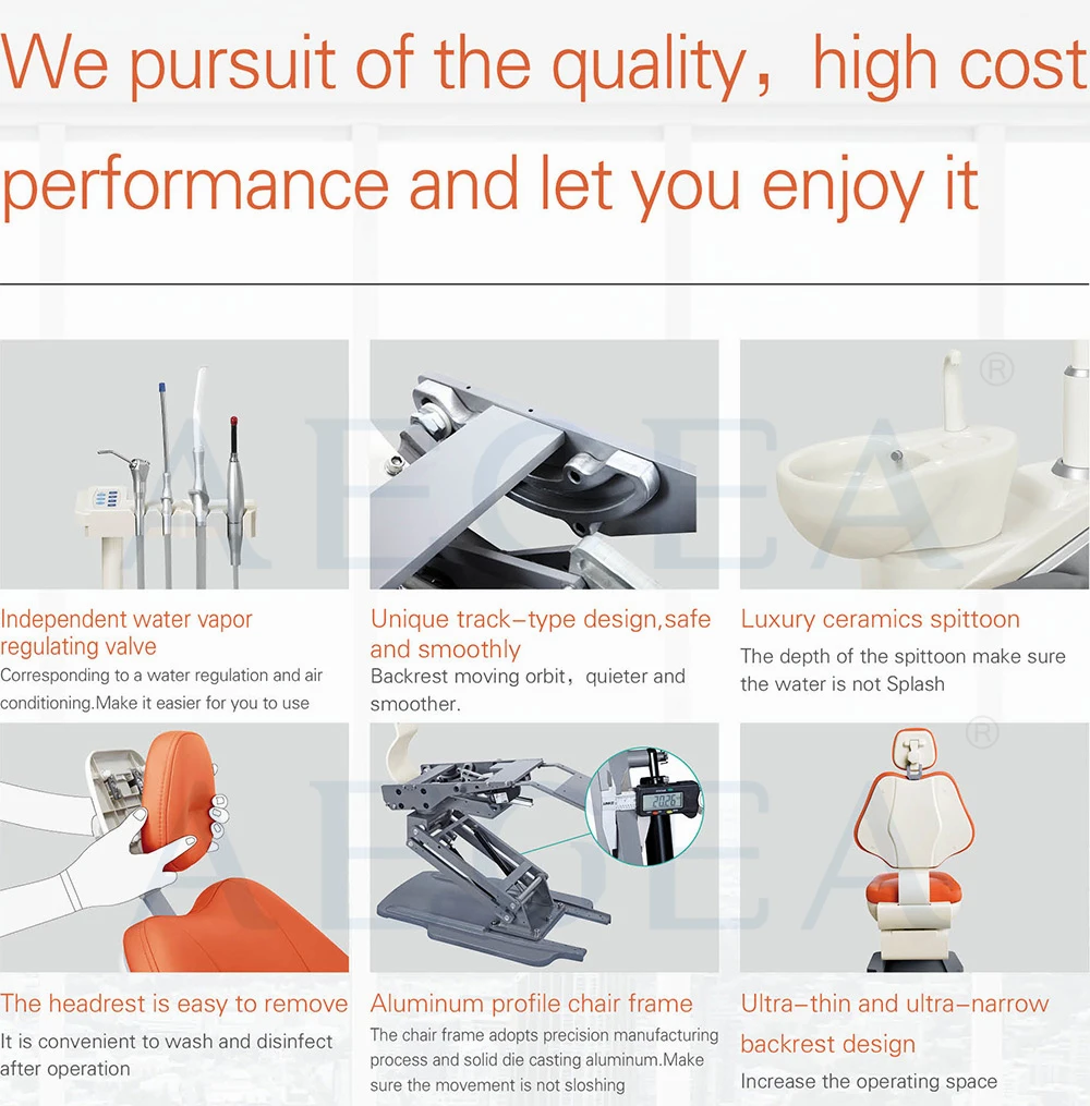 AG-808L china professional luxurious multi-functional economic dental chair for sale