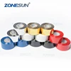 ZONESUN Date Code Thermal Ribbon of Ribbon Printing Machine Printer Accessory Ribbon for Plastic Paper 30*100m Black White Red