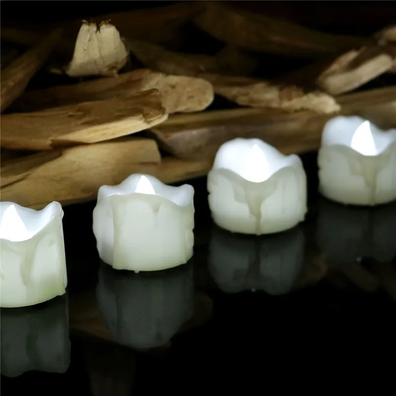 Homemory LED Tealight with Timer Candles Battery Tea Candle Light for Home, Church & Festivals
