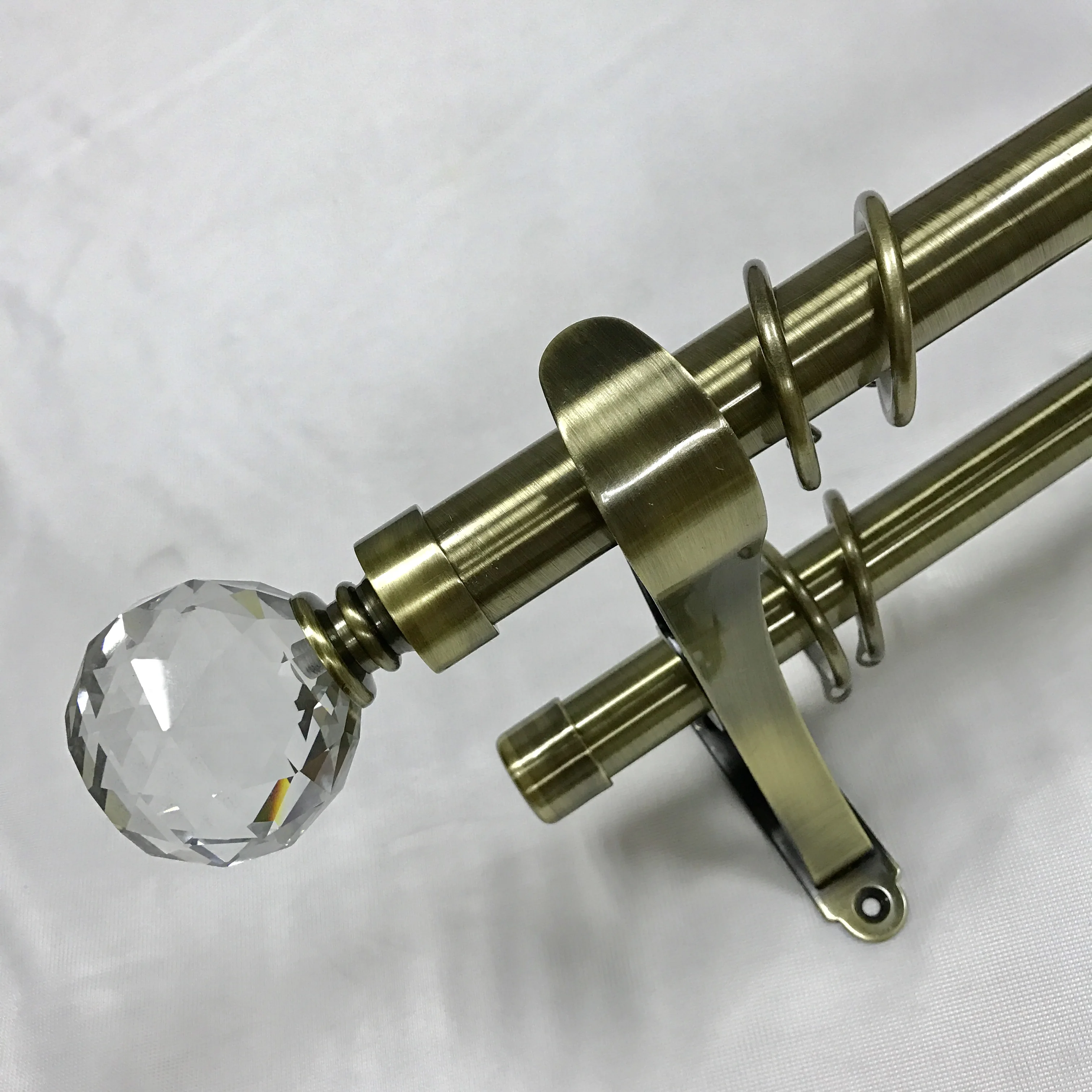 Set Or Bulk Iron Curtain Rods Plated Or Powder Coated Steel Tubes