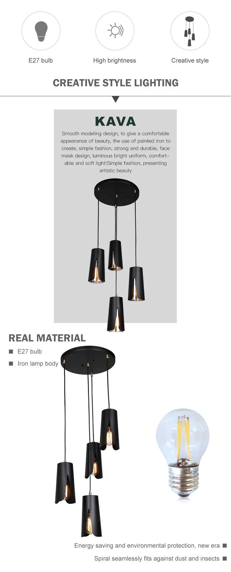 Wholesale Vintage Lighting Round Bedroom Living Room Kitchen Home Decor E27 Pendant Lamp