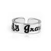 Fashion Resizable Series Lettering Ring Popular Defy Gravity Shape Zinc Alloy Ring Great Jewelry Accessories for Men