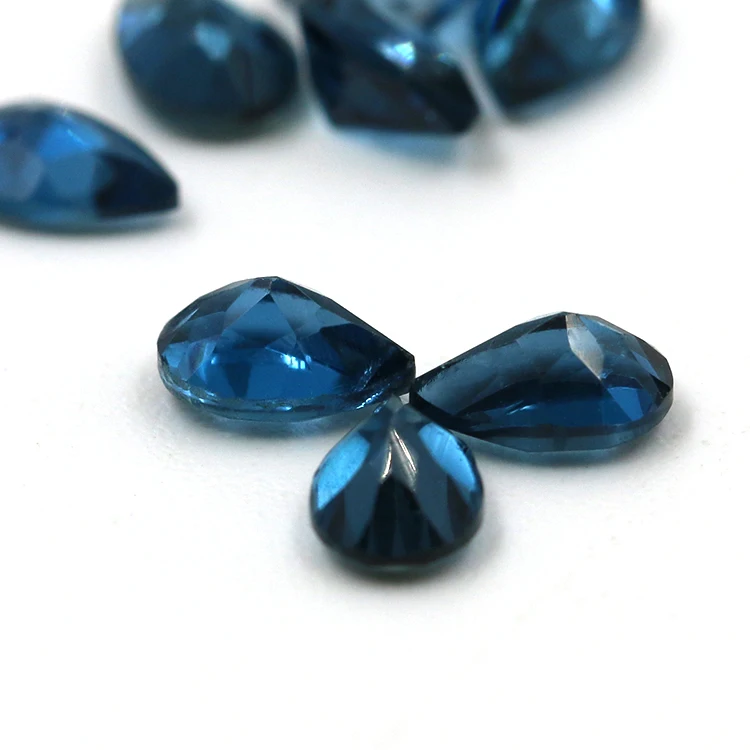 Wholesale Natural Pear London Blue Topaz Price Per Carat Buy London