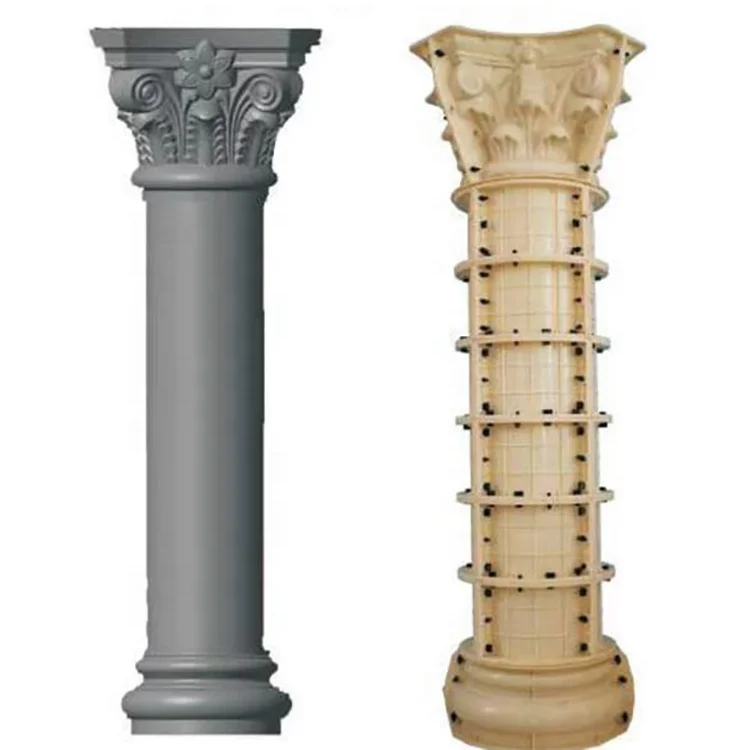 China Supplier Precast Decorative Concrete Roman Column Pillar Plastic