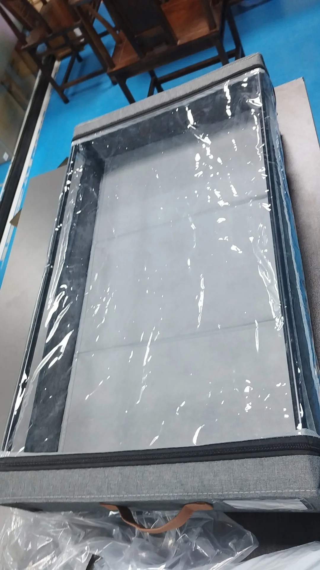 弧形简易布套防尘床下收纳架简易衣服鞋子床底收纳盒
