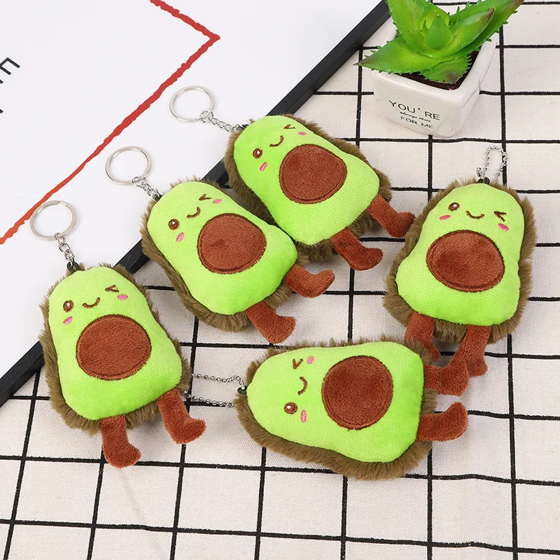 plush avocado keychain