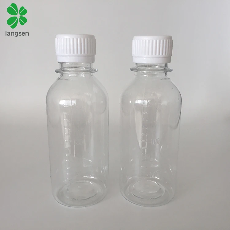 Wholesale 150ml 5oz PET graduated bottle container