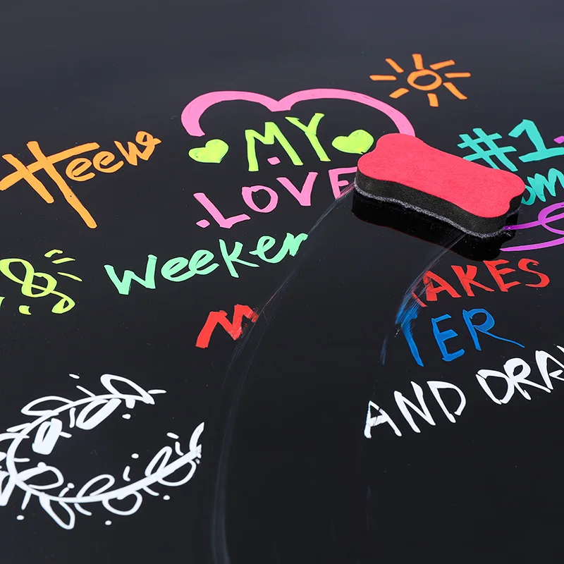 Professional 12 Colors Light Board Pen Liquid Chalk Dry Erase Marker