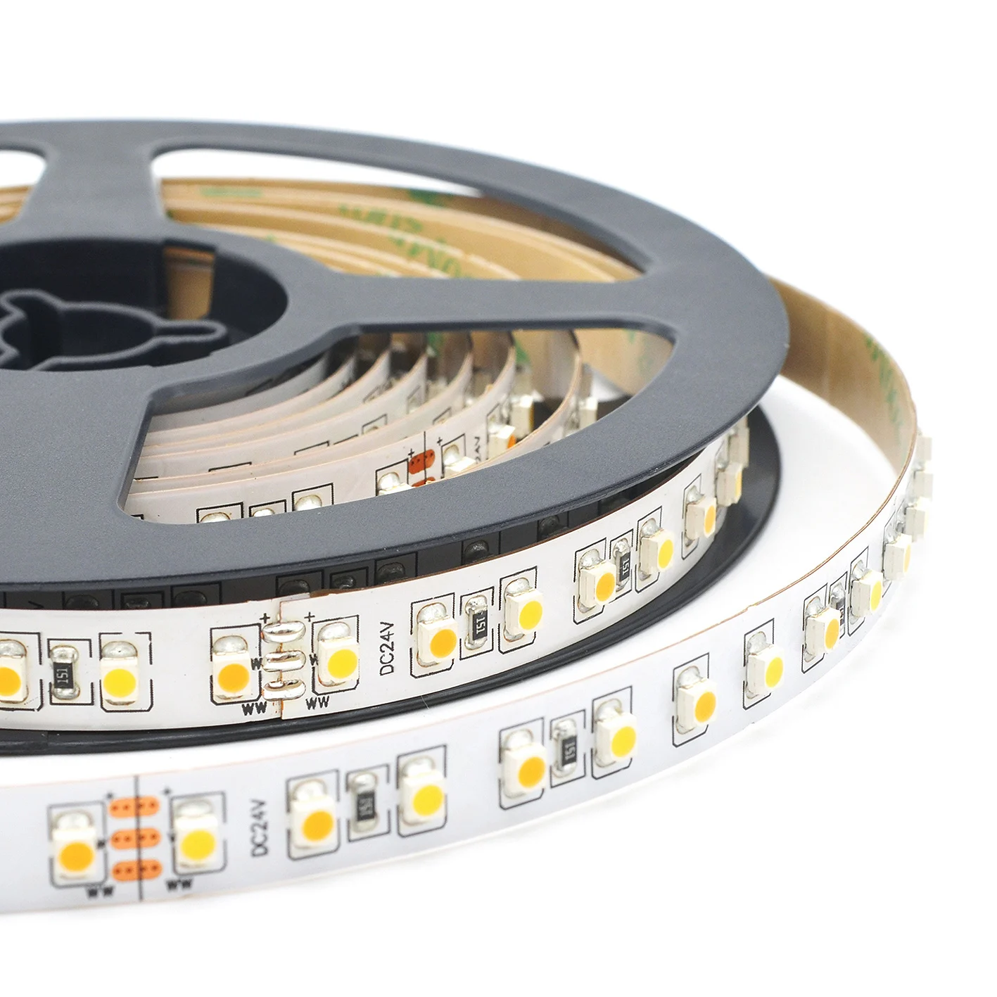 3528 LED dual CCT double beam color backlight 9.6W 120 LED  3528SMD LED strip for home lighting