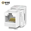 RJ45 CAT6 Keystone Jack 180 degree UTP Connection
