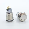 BIJIA 19mm key select switch operated push button ip67 sealed metal signal lamp