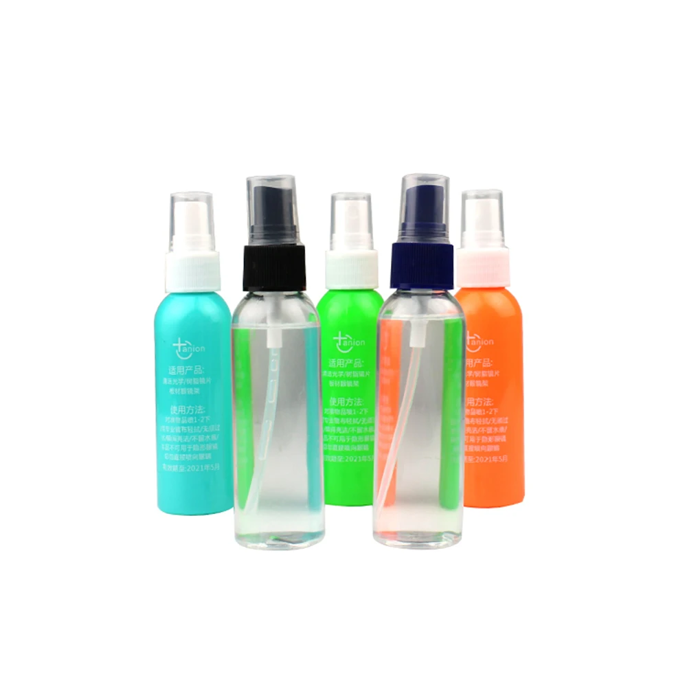 60 Ml Plastic Lens Cleaning Spray Refill Bottle Custom Logo Lenses