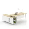 Waterproof Standard Size Reception Desk Modern white staff office partition table